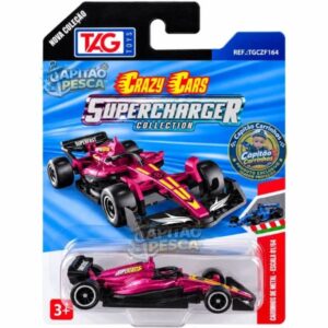 Fórmula 1 Roxo - Miniatura Escala 1:64 - Crazy Cars - Supercharger Collection