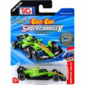 Fórmula 1 Verde - Miniatura Escala 1:64 - Crazy Cars - Supercharger Collection