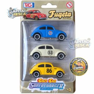 Trio Fusca - 3 Unidades – Escala 1:64