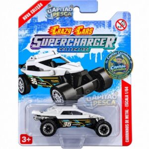 Buggy Off-Road Branco Nº 36 Heng – Miniatura Escala 1:64 – Crazy Cars Supercharger Collection
