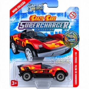 Buggy Off-Road Vermelho Nº 60 Koral – Miniatura Escala 1:64 – Crazy Cars Supercharger Collection