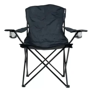 Cadeira Dobrável Comfort Plus Kala Preta –  Até 150 kg – Camping e Pesca