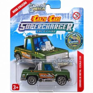 Carro Picape Hot Rod Verde Polaris Champion – Miniatura Escala 1:64 – Crazy Cars Supercharger Collection