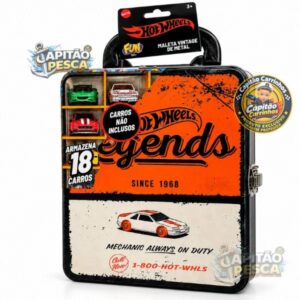 Maleta de Metal Garagem Hot Wheels - Legends Laranja